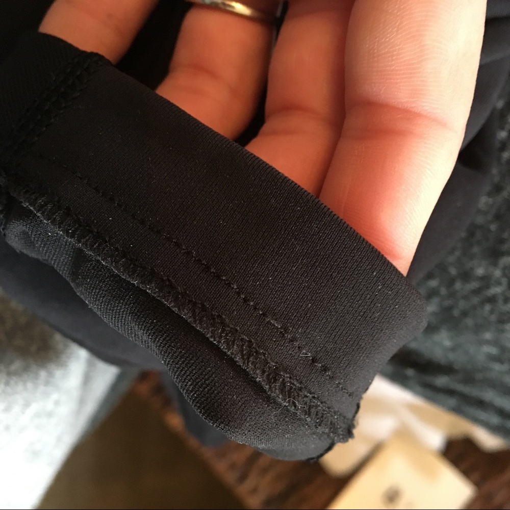 Lululemon Black Sheer Panel Leggings - Picture 6 of 8